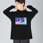 海月の街 aocoのクラゲと呼吸／ロンT Big Long Sleeve T-Shirt