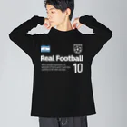 アージーのリアルフットボール アルゼンチン Big Long Sleeve T-Shirt