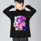 酩酊中華の酩酊中華 90's style ビッグシルエットロングスリーブTシャツ