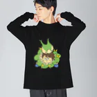 石原有輝香 official SUZURIのいもむしのぬくもり designeded by OPPIRO Big Long Sleeve T-Shirt