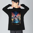 未来アニメスタジオのAIキャラクター18 Big Long Sleeve T-Shirt