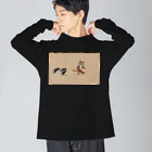 segasworksのトラちゃんとペンギンたち Big Long Sleeve T-Shirt