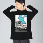 とやまソフトセンターの柴と軽トラ（前後レトロポップ②）by kayaman Big Long Sleeve T-Shirt