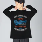 kg_shopのSaitama -Vintage- (濃色Tシャツ専用) ビッグシルエットロングスリーブTシャツ
