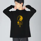 よねやしょうの陰陽太極図と双魚 (金茶色) Big Long Sleeve T-Shirt