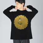 PALA's SHOP　cool、シュール、古風、和風、の和風柄　《平安貴族》 Big Long Sleeve T-Shirt