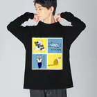 ロジローの4者集結！RANDOM・白背景 Big Long Sleeve T-Shirt