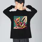 のんびりアート工房のガラクタアート Big Long Sleeve T-Shirt