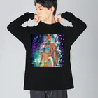 💖宇宙整体♪🌈♪こころからだチャンネル♪💖のConsciousness connects mind and body to space Big Long Sleeve T-Shirt