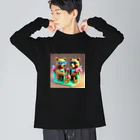 さとうさしみ。のメガネっクマ④ Big Long Sleeve T-Shirt