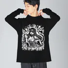 UNchan(あんちゃん)    ★unlimited chance★の鬼姫 HOTOBASHI ビッグシルエットロングスリーブTシャツ