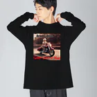 あっくす。の暴走老人シリーズ③ アメリカンver. Big Long Sleeve T-Shirt