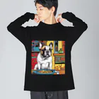 ブヒブヒフィーバーのフレブル Big Long Sleeve T-Shirt