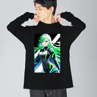 kyon1aiartの㎇ちゃん　サイバー　A Big Long Sleeve T-Shirt