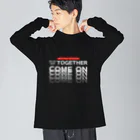 muscle_oniisanのオーマイゴッドトゥギャザー（白文字） Big Long Sleeve T-Shirt