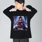 静寂工房の音のセレスティア・ムーンシェード Big Long Sleeve T-Shirt