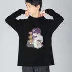 Chinchilla’ｓ（ちんちら～ず）の葉月なちゅえ＆ほわぷりちんちらーずコラボグッズ Big Long Sleeve T-Shirt