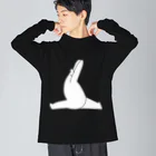 しろくま&ペンギン通信のしろくまヨガC Big Long Sleeve T-Shirt