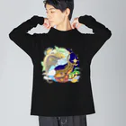 檸檬飴のクレステッドゲッコーの陰陽魚 Big Long Sleeve T-Shirt