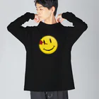 stereovisionのコメディアンのスマイリーフェイス  ビッグシルエットロングスリーブTシャツ