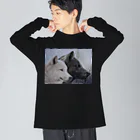 アラスカ野生動物画家きむらけいのLIFE PARTNER Ⅱ Big Long Sleeve T-Shirt