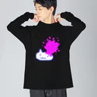 ツチブタすい臓商店の溢血（ねこ部分白ver） Big Long Sleeve T-Shirt