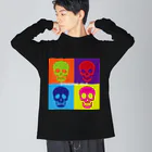 H2Styleの感情的なドクロ～Emotional  skull～ ビッグシルエットロングスリーブTシャツ