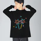 SANKAKU DESIGN STOREの奪われた夏のひととき。 文字なし Big Long Sleeve T-Shirt