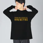 SANKAKU DESIGN STOREの光の速さで帰りたいろーど。 黄 Big Long Sleeve T-Shirt