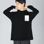 画伯さんの牛乳をつぐ女 Big Long Sleeve T-Shirt