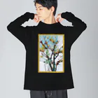 LalaHangeulの목련 ~辛夷の花~ Big Long Sleeve T-Shirt