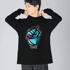 Riki Design (Okinwa Fishing style)のイカゲット!!!!  ビッグシルエットロングスリーブTシャツ
