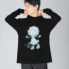 ウサネコのウェザーず＊クモリちゃん ビッグシルエットロングスリーブTシャツ