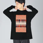 Danke Shoot Coffeeのアヴァンなシマシマ２ Big Long Sleeve T-Shirt