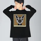 usa100のピキーン！うさぶた寝不足 Big Long Sleeve T-Shirt