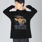 nidan-illustrationの"WIDE BRICK" Big Long Sleeve T-Shirt