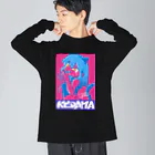 Leaf_stのKEDAMA ビッグシルエットロングスリーブTシャツ