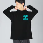 LalaHangeulのハングル⇄ひらがな対応表 Big Long Sleeve T-Shirt