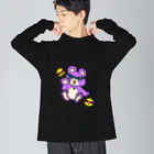 夏八木 葵巳のお店のヤンキークマたん Big Long Sleeve T-Shirt