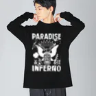 ダムダムサイコ　- Damn Damn Psycho -のPARADISE or INFERNO ビッグシルエットロングスリーブTシャツ