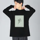 rilybiiのbouquet green ビッグシルエットロングスリーブTシャツ