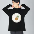 cotton-berry-pancakeのごまだしうどんちゃん ビッグシルエットロングスリーブTシャツ