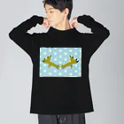 Amiの投扇興天狐-桔梗麻の葉- Big Long Sleeve T-Shirt