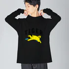 スプーキーの見えざるお店のワイルドタイガー(BUTTER YELLOW) Big Long Sleeve T-Shirt