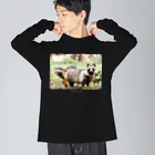 paweyetailのぽんぽこ兄弟 Big Long Sleeve T-Shirt