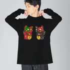 甘漏り屋のふく福呼猫 Big Long Sleeve T-Shirt