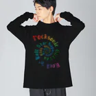 Rebelle Débutantの渦巻きLOGO（レインボーver） Big Long Sleeve T-Shirt