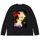 白無垢の人の✿紅色の四葩✿ Big Long Sleeve T-Shirt