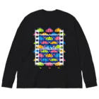 ハナドリカ SUZURI店の雨傘の照明 Big Long Sleeve T-Shirt