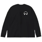 文町の文町の黒Tシャツ Big Long Sleeve T-Shirt